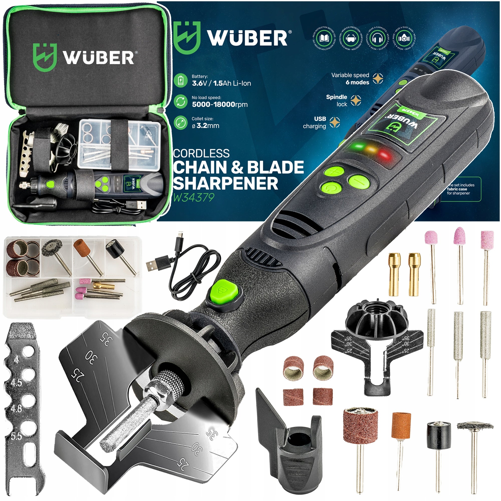 CORDLESS GRINDER MINI SAW BLADE CHAIN SHARPENER