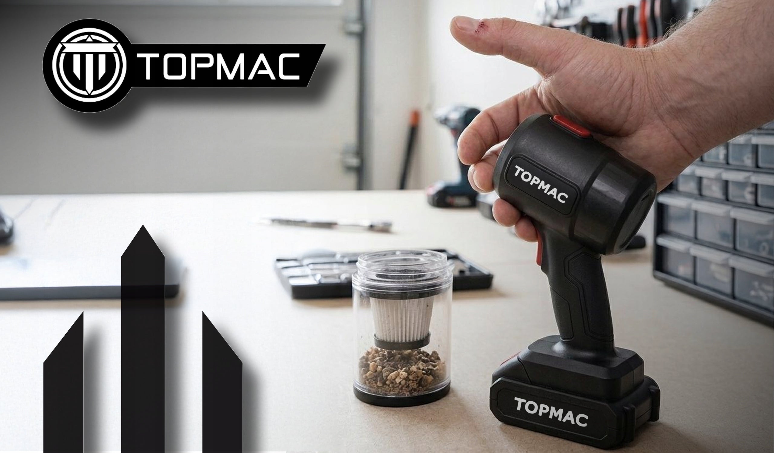 CORDLESS HANDHELD CAR CORDLESS VACUUM CLEANER MAX 300W 22000Pa Brand TopMac