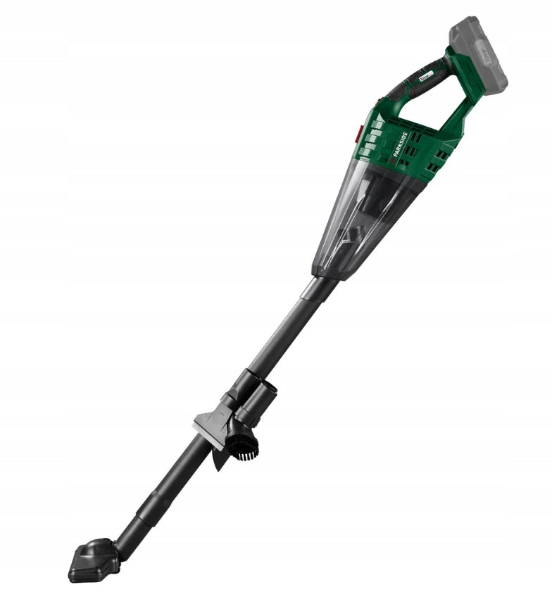 CORDLESS HANDHELD VACUUM CLEANER PARKSIDE PHSSA 20-LI D2 20V 7IN1 DRY/WET Dominant color green