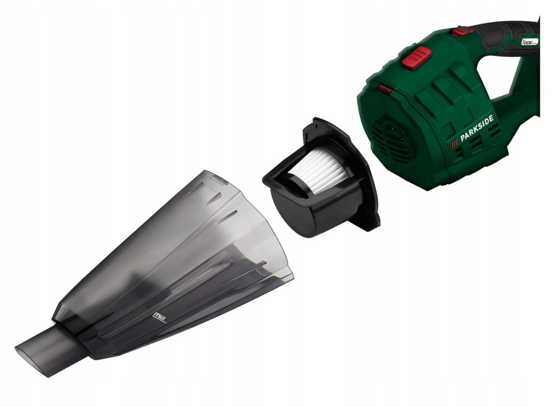 CORDLESS HANDHELD VACUUM CLEANER PARKSIDE PHSSA 20-LI D2 20V 7IN1 DRY/WET Dust container volume 0.67 l