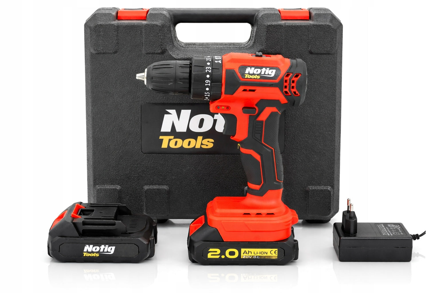 CORDLESS IMPACT DRIVER DRILL WITH IMPACT 20V 2X BATTERY Number of batteries 2
