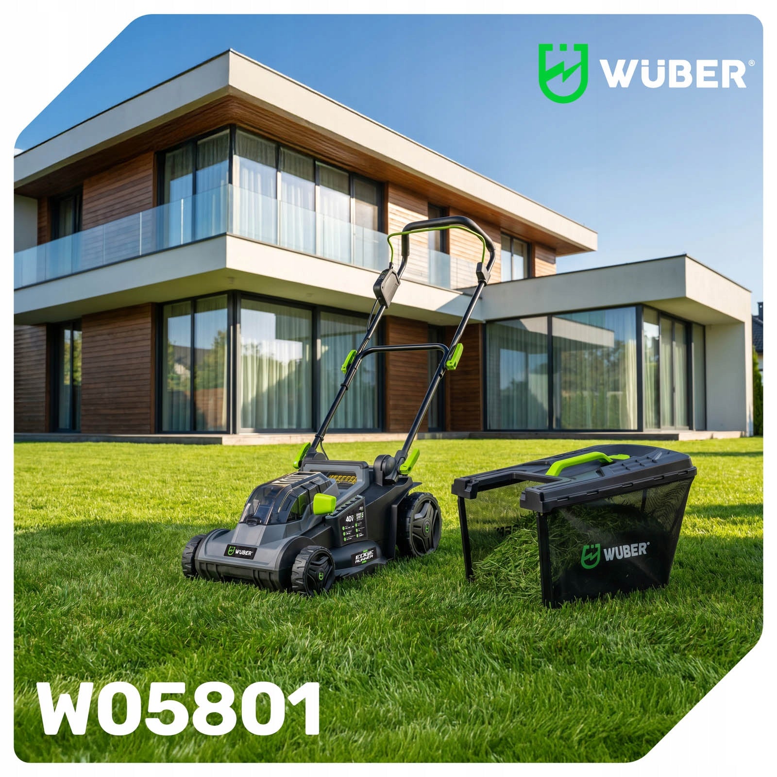 CORDLESS LAWN MOWER 40V BRUSHLESS 38CM 1xAKU 4 AH STRONG 40L Model W05801 KOSIARKA AKUMULATOROWA 40V MOCNA 38CM LEKKA