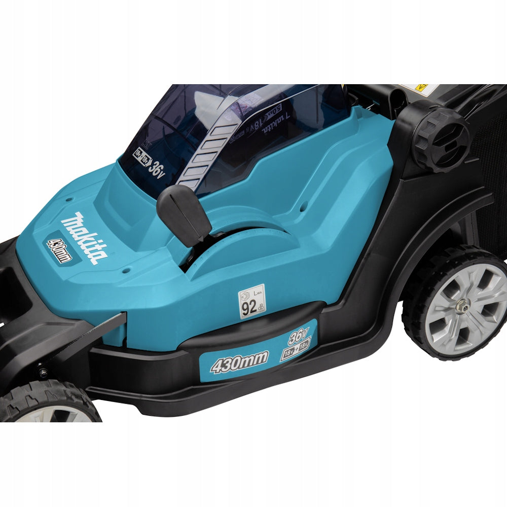 CORDLESS LAWN MOWER MAKITA AKU STRONG DLM432Z 18V LXT 43CM Basket capacity 40 l