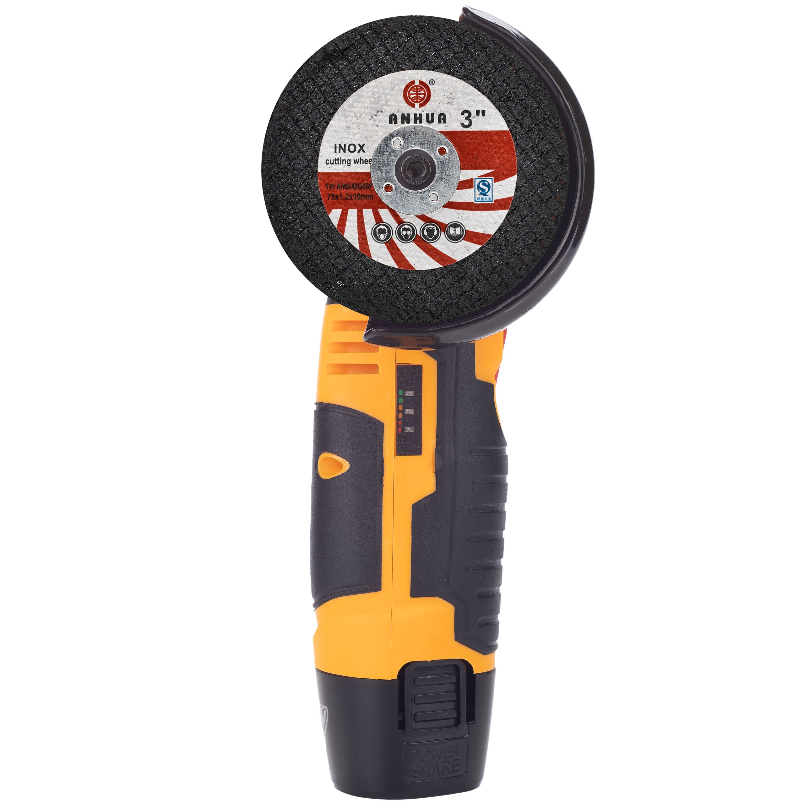 CORDLESS MINI ANGLE GRINDER ROSFIX 12V 2 DISCS PRECISION CASE Packaging status original
