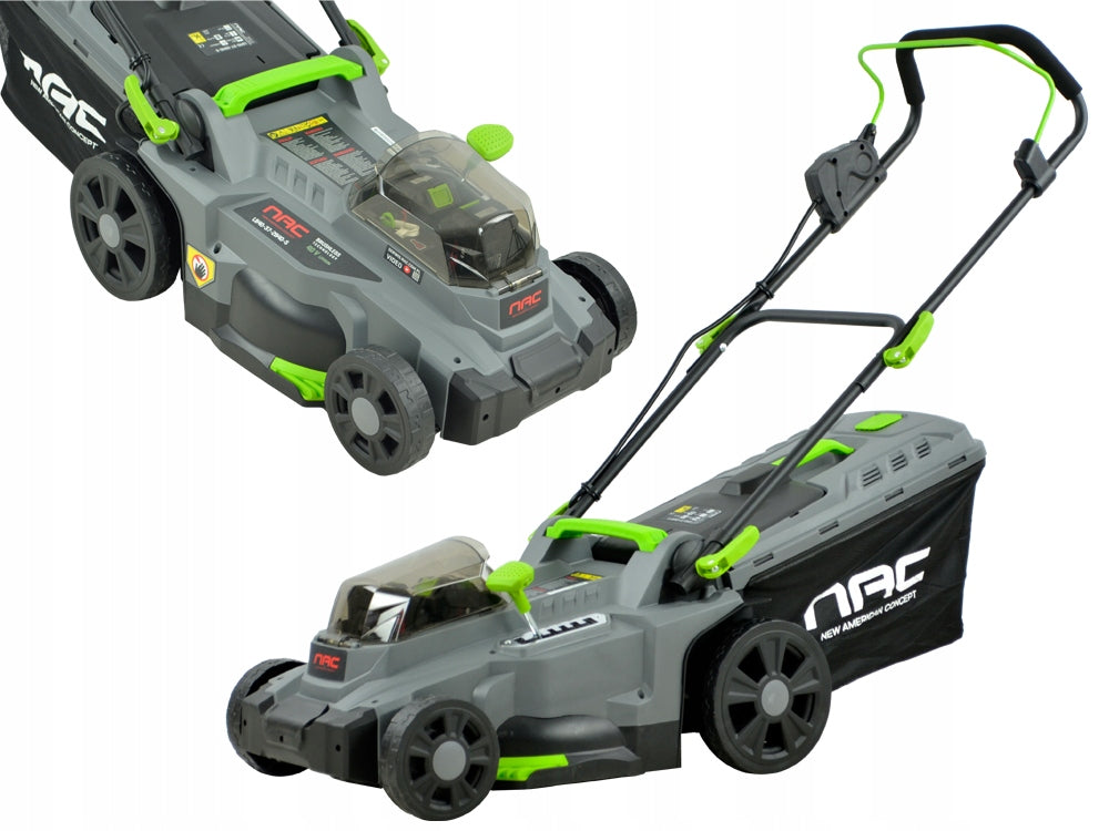 CORDLESS MOWER NAC 40 V 2 BATTERIES 4 Ah AUTO / ECO MODE 37 CM Packaging status original