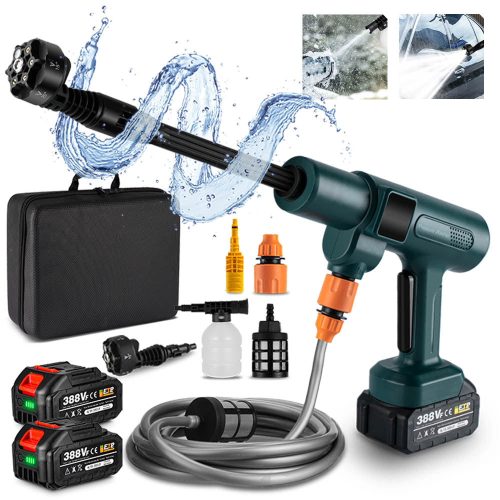 CORDLESS PRESSURE WASHER 100 BAR 2X AKU 18V MULTIFUNCTIONAL NOZZLE