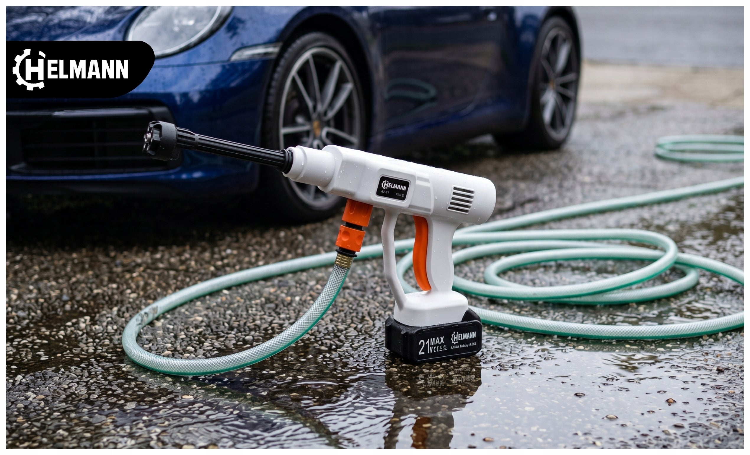 CORDLESS PRESSURE WASHER 60BAR 2X AKU 4AH 21V 6IN1 NOZZLE MULTI SET Manufacturer code MYJKA CIŚNIENIOWA AKUMULATOROWA 60 BAR