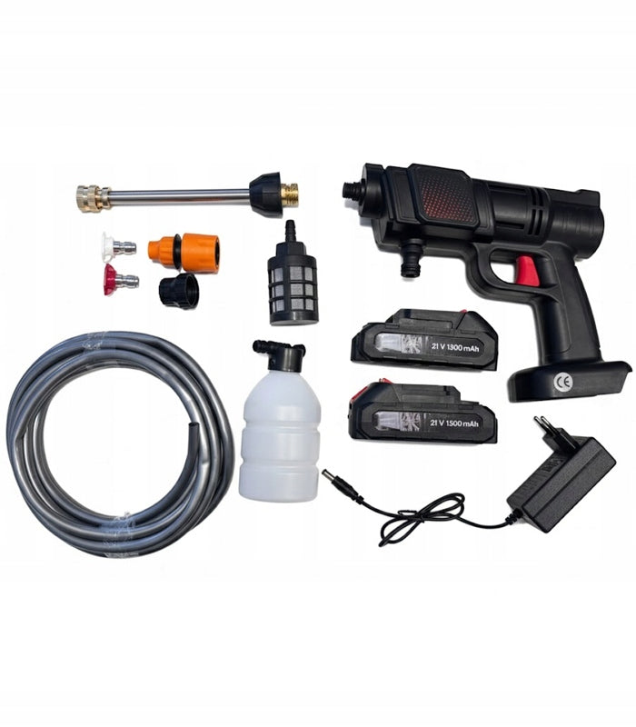 CORDLESS PRESSURE WASHER FOR WASHING CAR WINDOWS CUBES 2X AKU SET Packaging status original