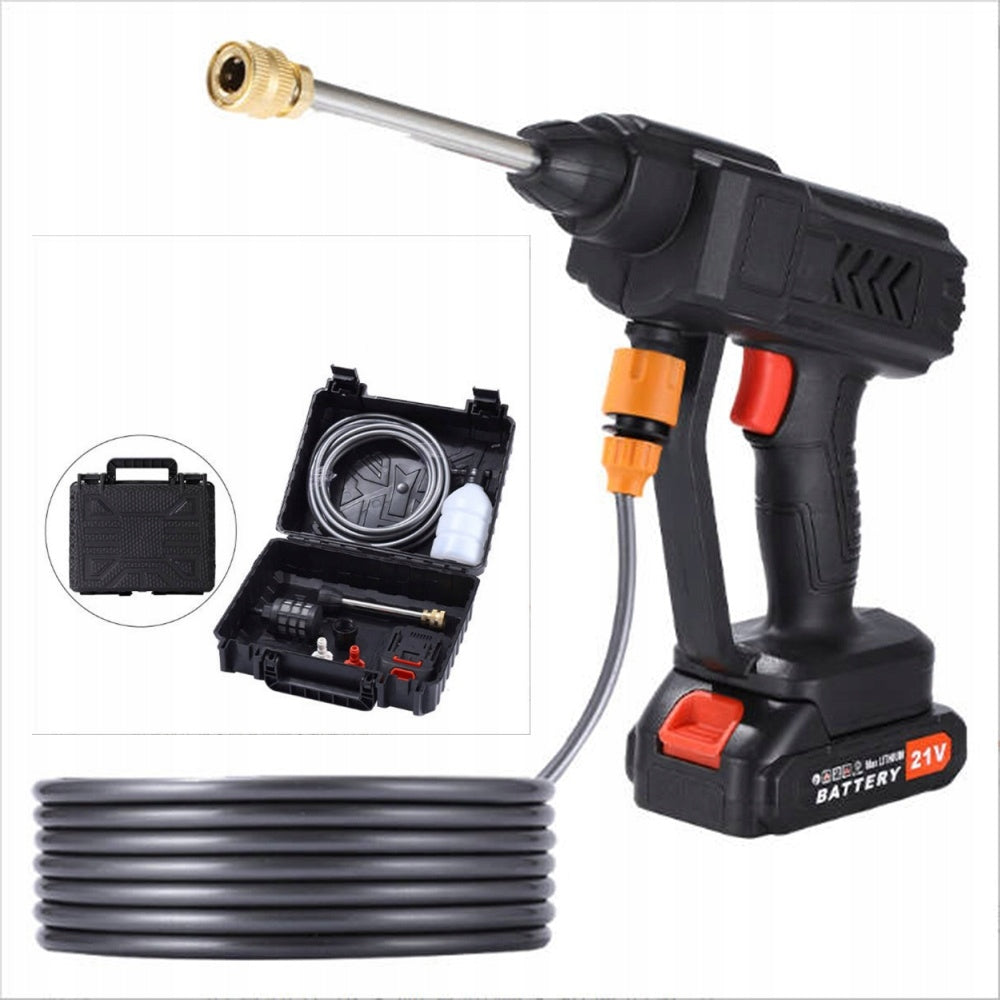 CORDLESS PRESSURE WASHER POWERFUL + 2 BATTERIES + HOSE 5M + NOZZLES