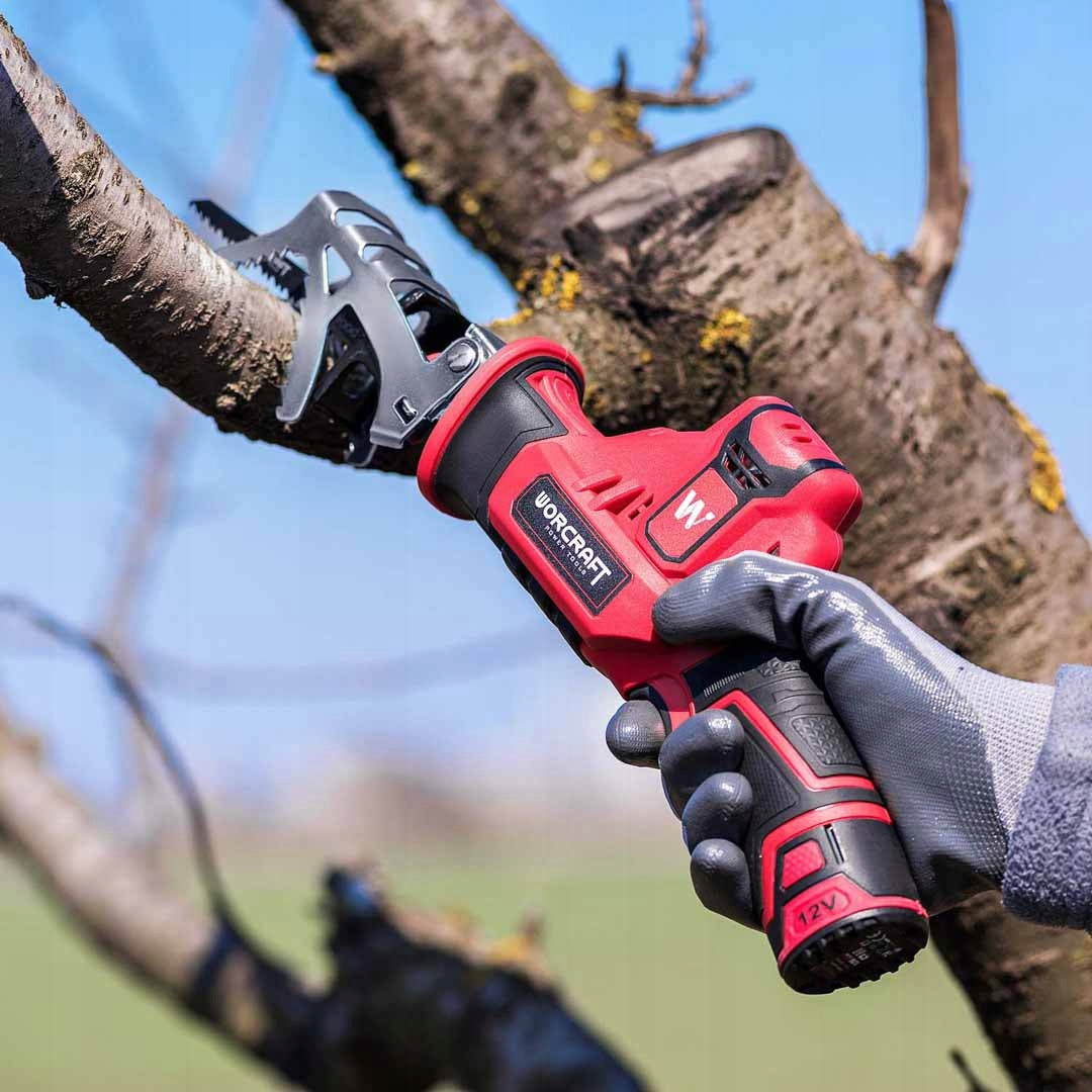 CORDLESS Reciprocating Saw in Suitcase WORCRAFT FOX TAIL BRANCH SAW Kind battery-powered