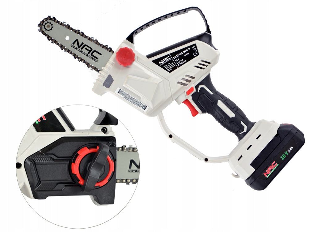CORDLESS SAW FOR NAC 18 V 2 Ah BRANCH WITH LUBRICATING PUMP 15 CM Manufacturer code 40084