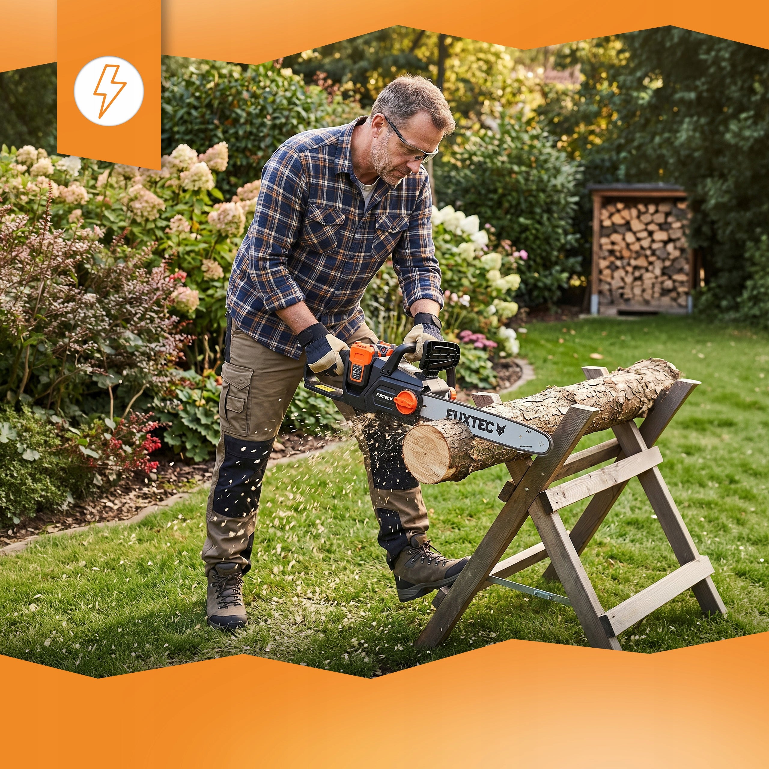 CORDLESS SAW FUXTEC 2X20V 14 INCH SET AKU WOOD SAW STRONG Brand FUXTEC