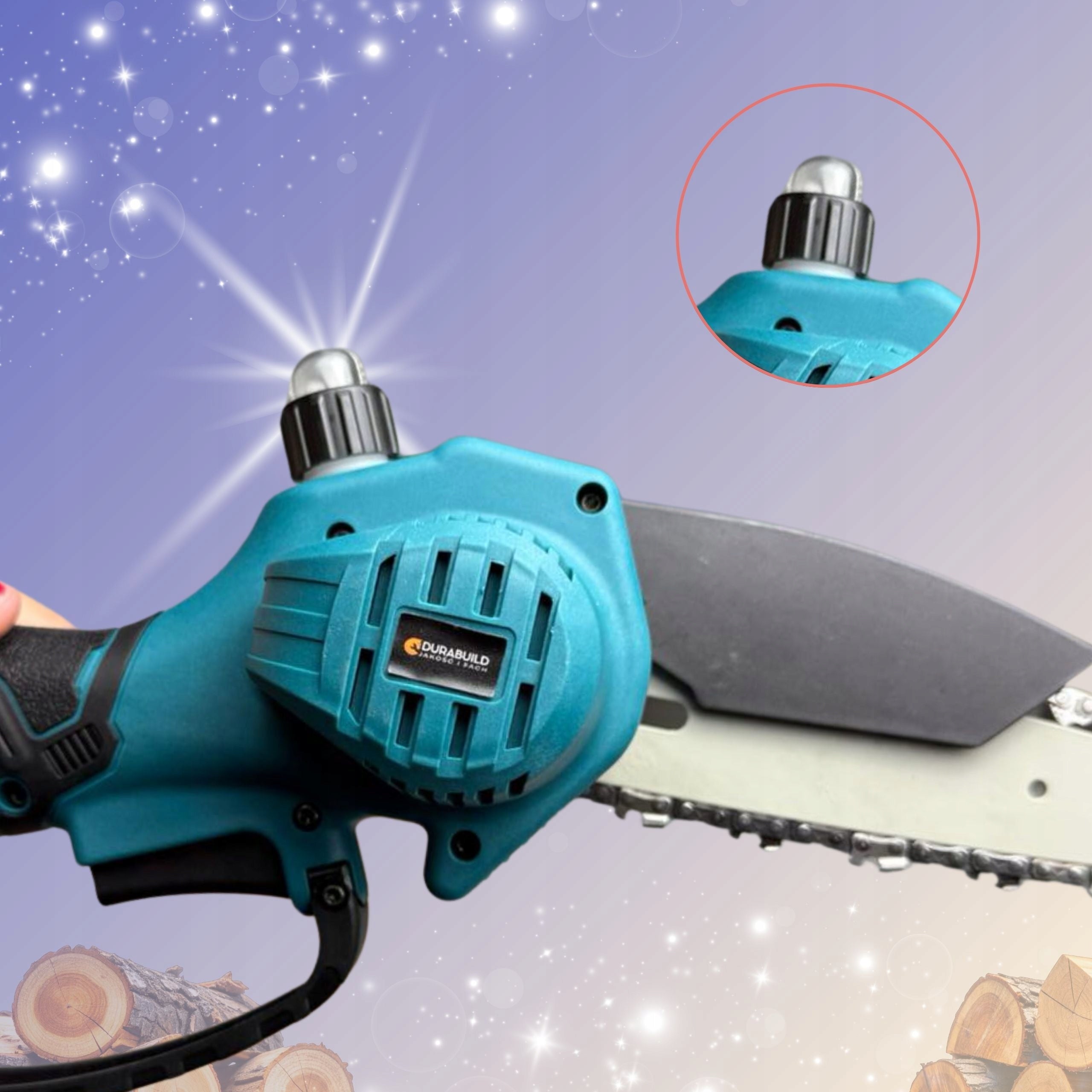 CORDLESS SAW PRUNING SHEAR ROTARY BOOM 200CM GARDEN SET 800W Packaging status original