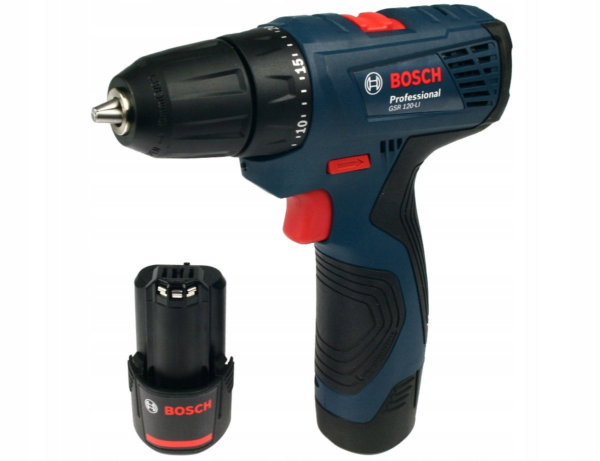 CORDLESS SCREWDRIVER 12V GSR 120-LI BOSCH 2x2,0Ah SUITCASE Packaging status original