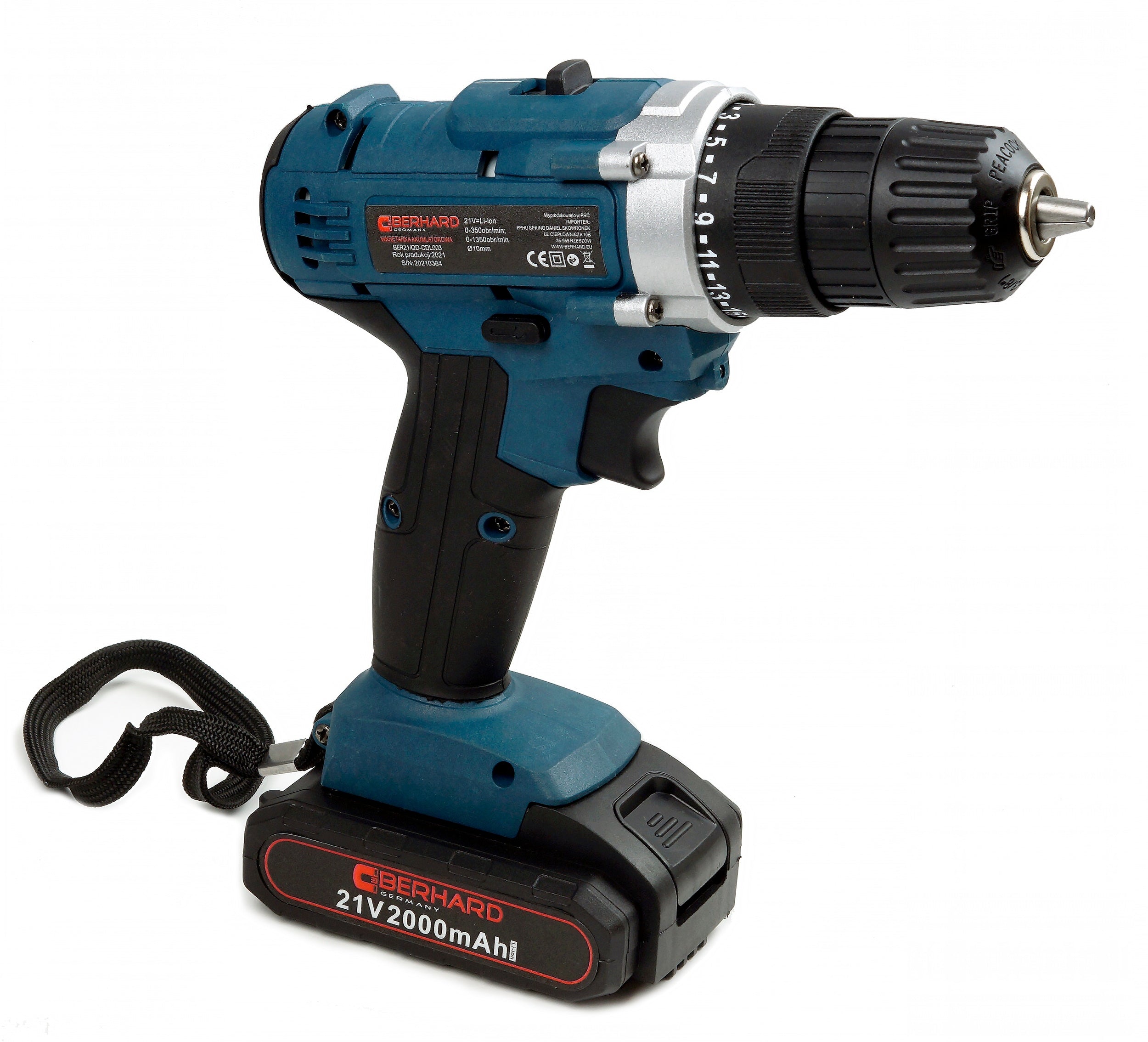 CORDLESS SCREWDRIVER 21V 2X AKU LI-ON Motor type brushed motor