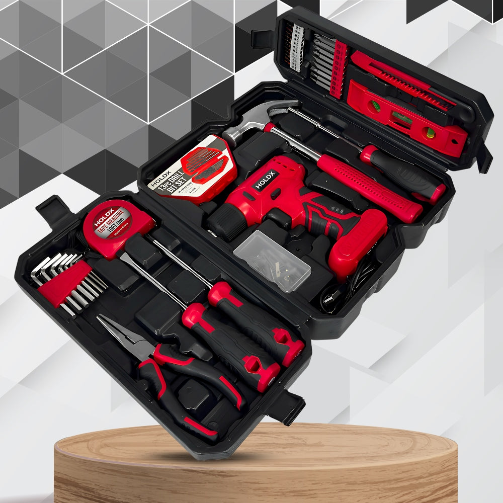 CORDLESS SCREWDRIVER HOLDX SUITCASE LARGE TOOL SET SCREW DRIVER BITS Brand no brand