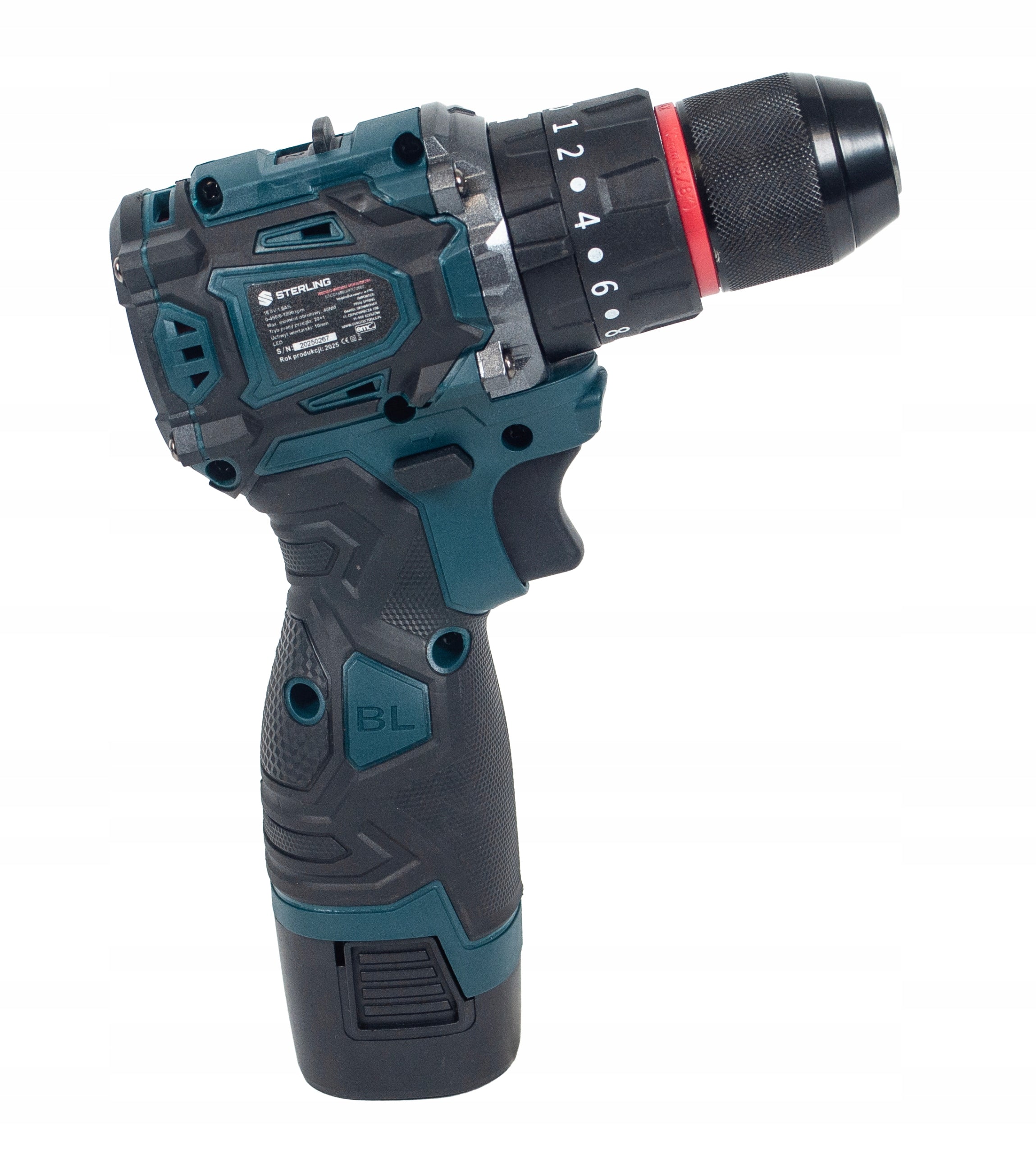 CORDLESS SCREWDRIVER WITH IMPACT BRUSHLESS x2 BATTERY CHARGER +SET Motor type brushless motor