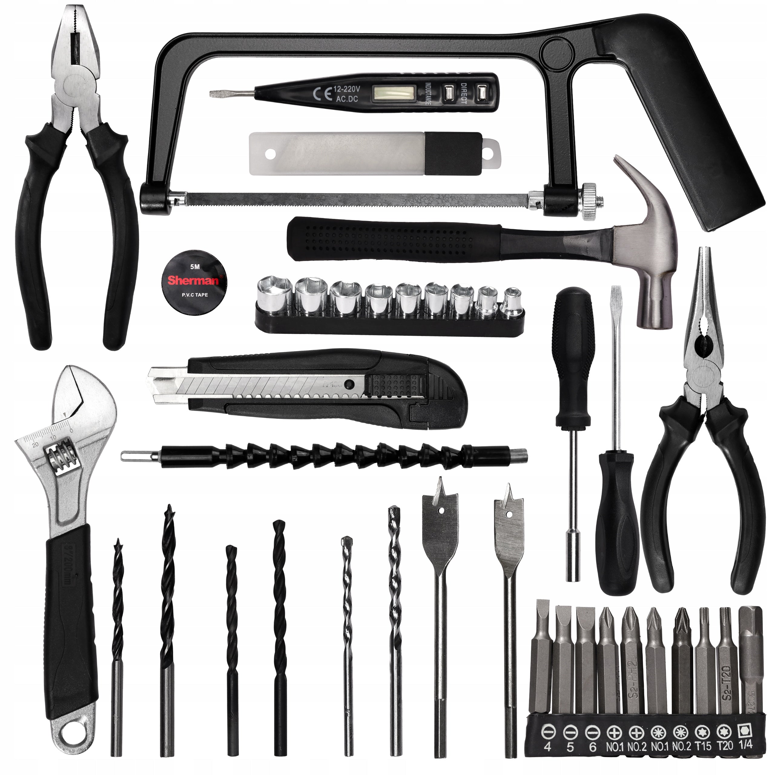 CORDLESS SCREWDRIVER WITH IMPACT Sherman MAXX SET SUITCASE + TOOLS Manufacturer code WKRĘTARKA AKUMULATOROWA ET-10210