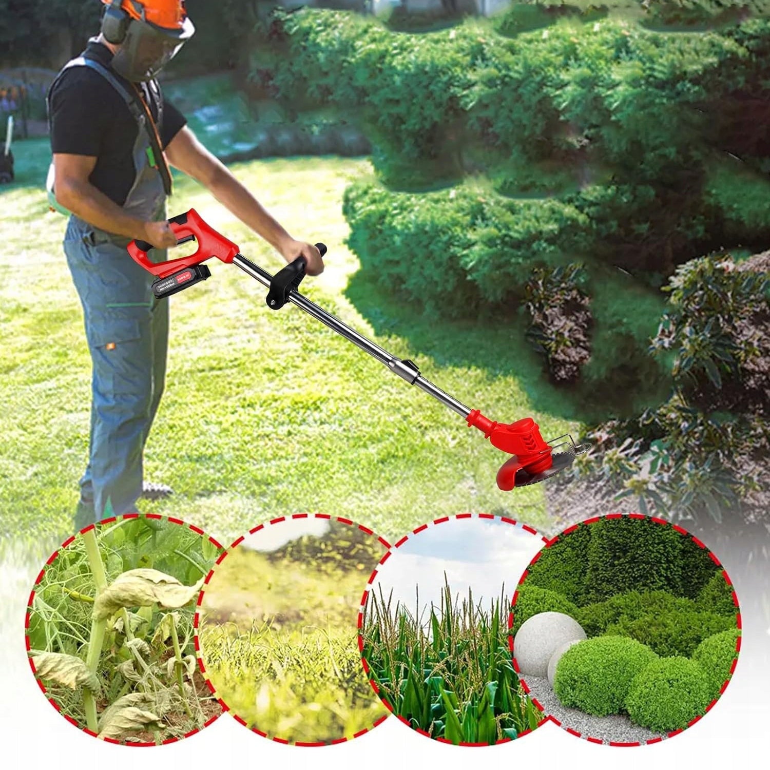 CORDLESS TRIMMER BRUSH CUTTER SET AKU 21V 2000mAh Manufacturer code RTPKA0104