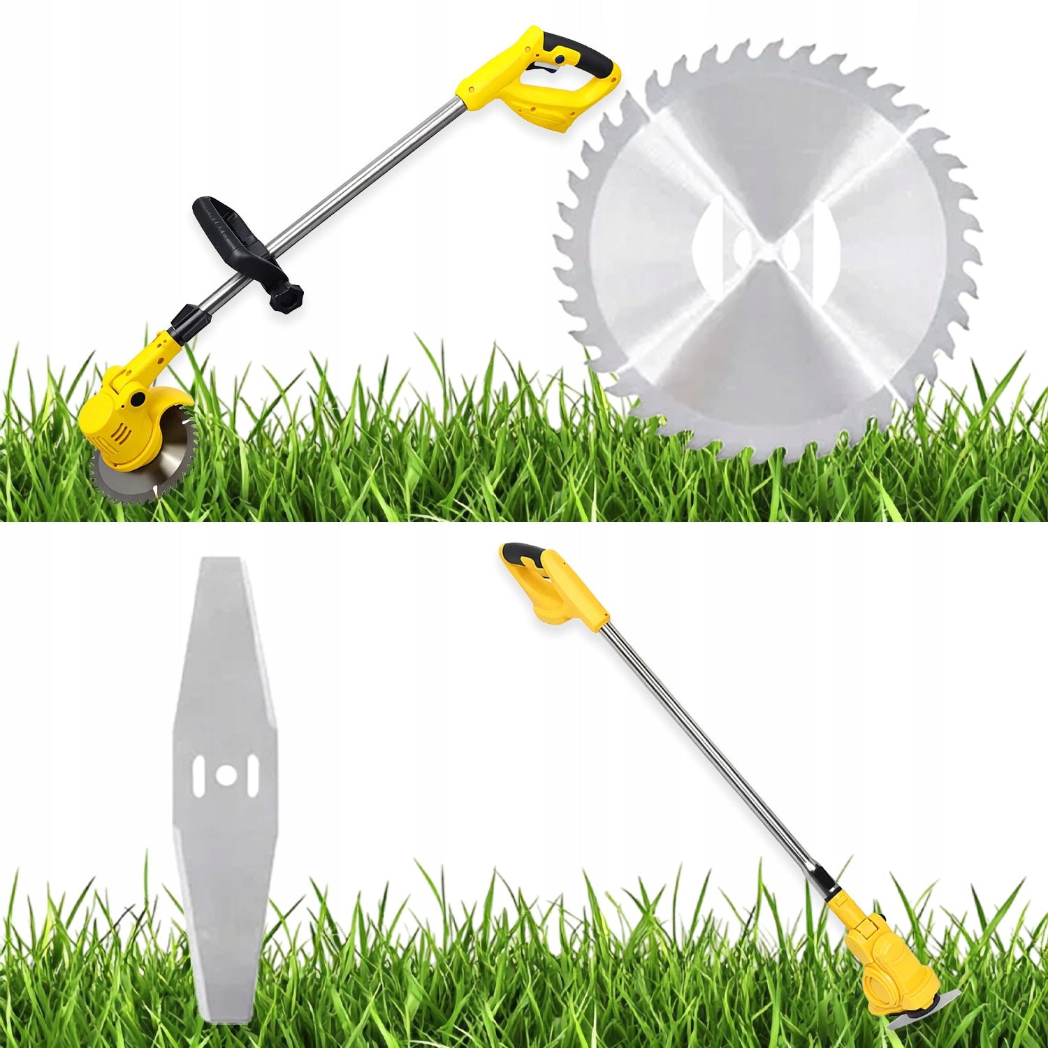 CORDLESS TRIMMER GARDEN SCYTHE GRASS TRIMMER 3x AKU SET Tool weight 1.7 kg