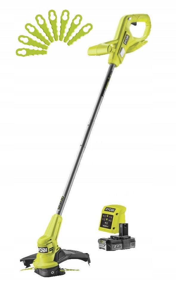 CORDLESS TRIMMER GRASS SCYTHE RY18LT23A-120P 2,0Ah RYOBI + BLADES EAN (GTIN) 4892210213808