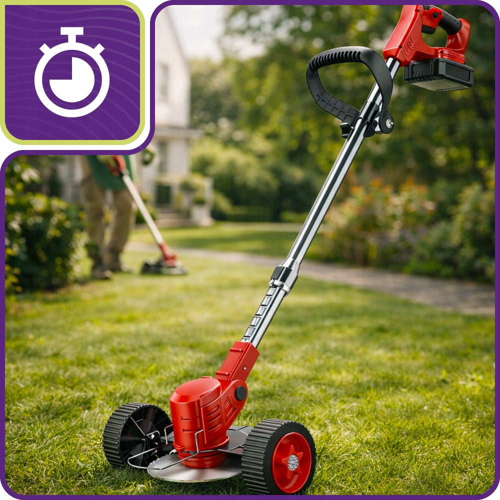 CORDLESS TRIMMER SCYTHE BRUSH CUTTER ON WHEELS 2X 48V 2Ah MEGA SET Model KOSA