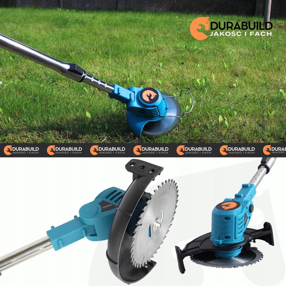 CORDLESS TRIMMER SCYTHE ELECTRIC BRUSH CUTTER 2 AKU FOR GARDEN GRASS Kind edge trimmer