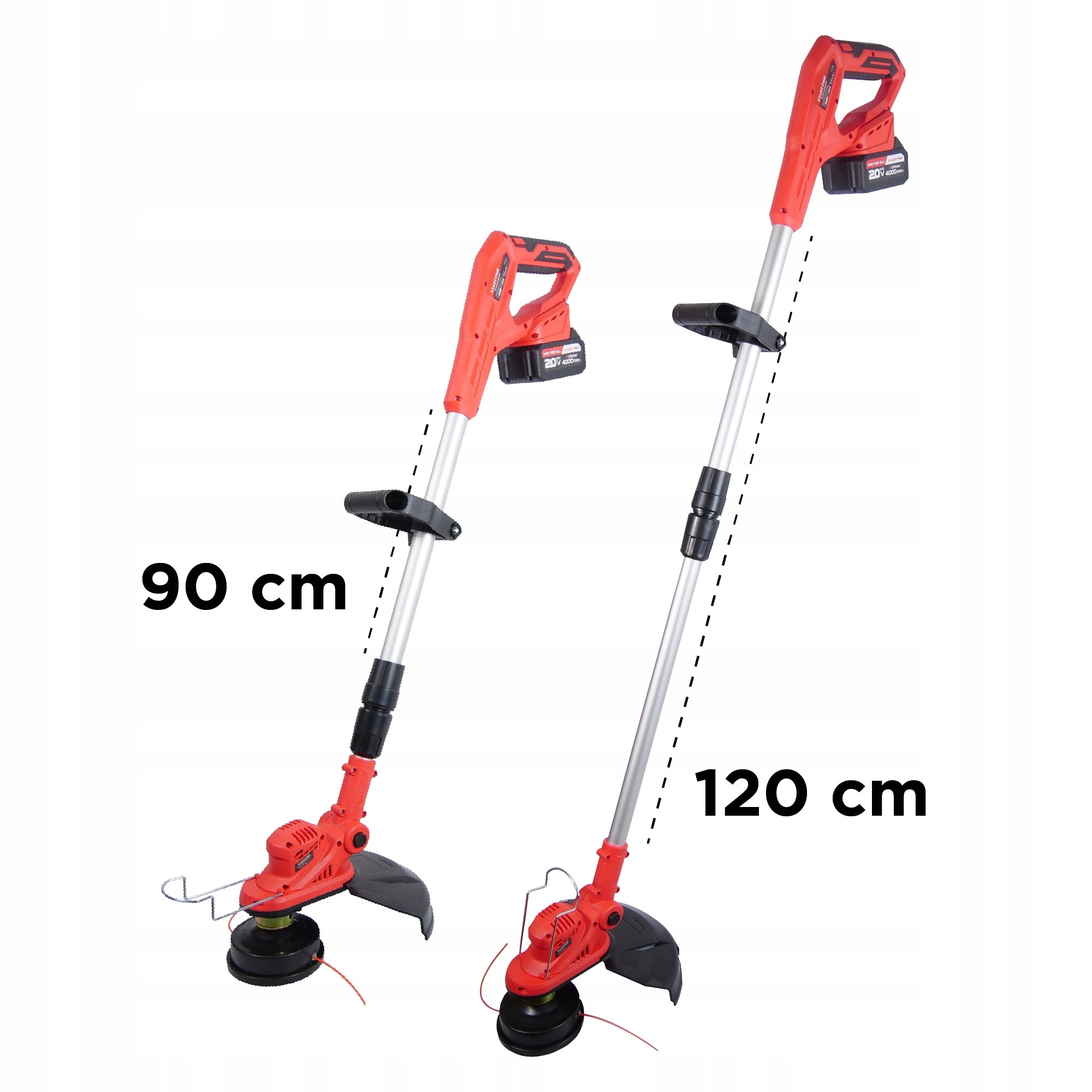 CORDLESS TRIMMER SCYTHE GRASS TRIMMER 2x4Ah +3 HEADS +LINE Manufacturer code SBT2-21MB