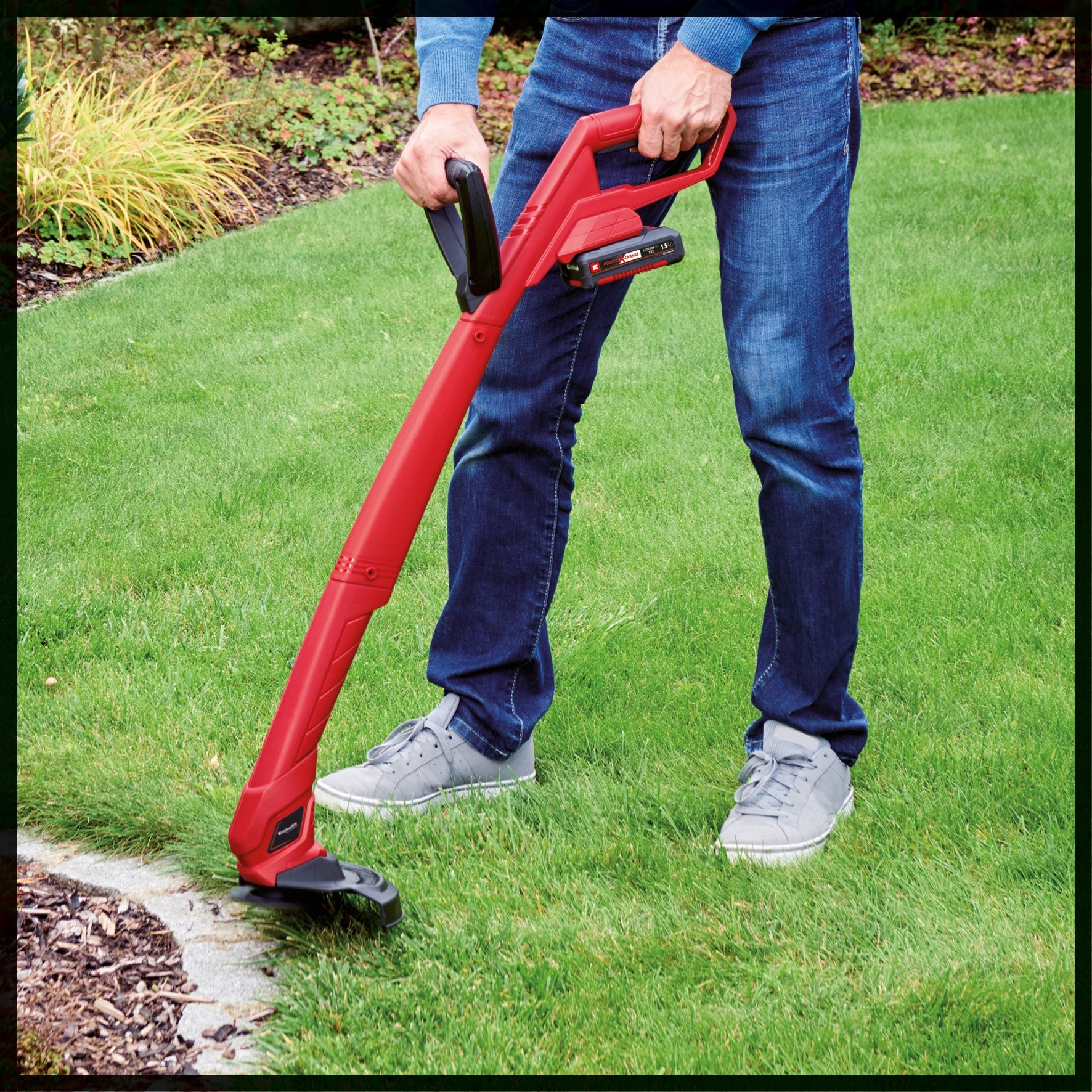 CORDLESS TRIMMER SMALL + KNIVES GC-CT 18/24 Li P-Solo EINHELL Power supply rechargeable battery