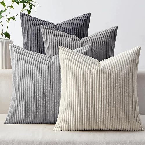 CORDUROY PILLOWCASES 40X40 CM SET OF 4 FOR LIVING ROOM Brand no brand