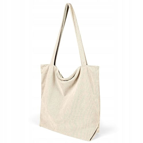 CORDUROY SHOULDER BAG FOR WOMEN LARGE WATERPROOF FOR SCHOOL HOME