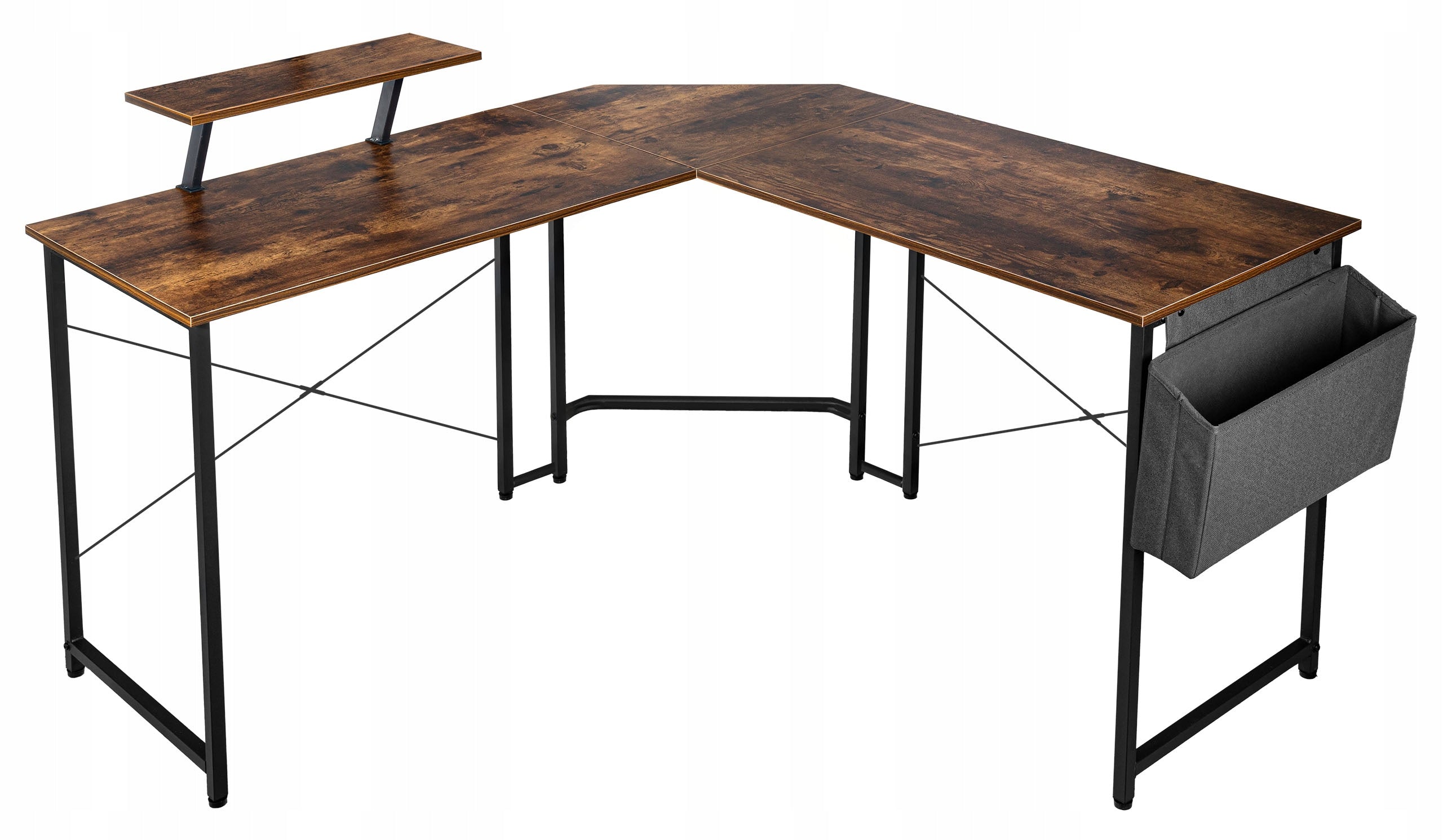 CORNER DESK COMPUTER METAL LOFT INDUSTRIAL SCHOOL 130x130 cm