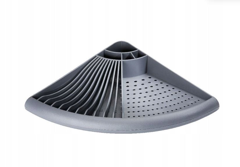 CORNER DISH DRYER DRAINER WITH TRAY