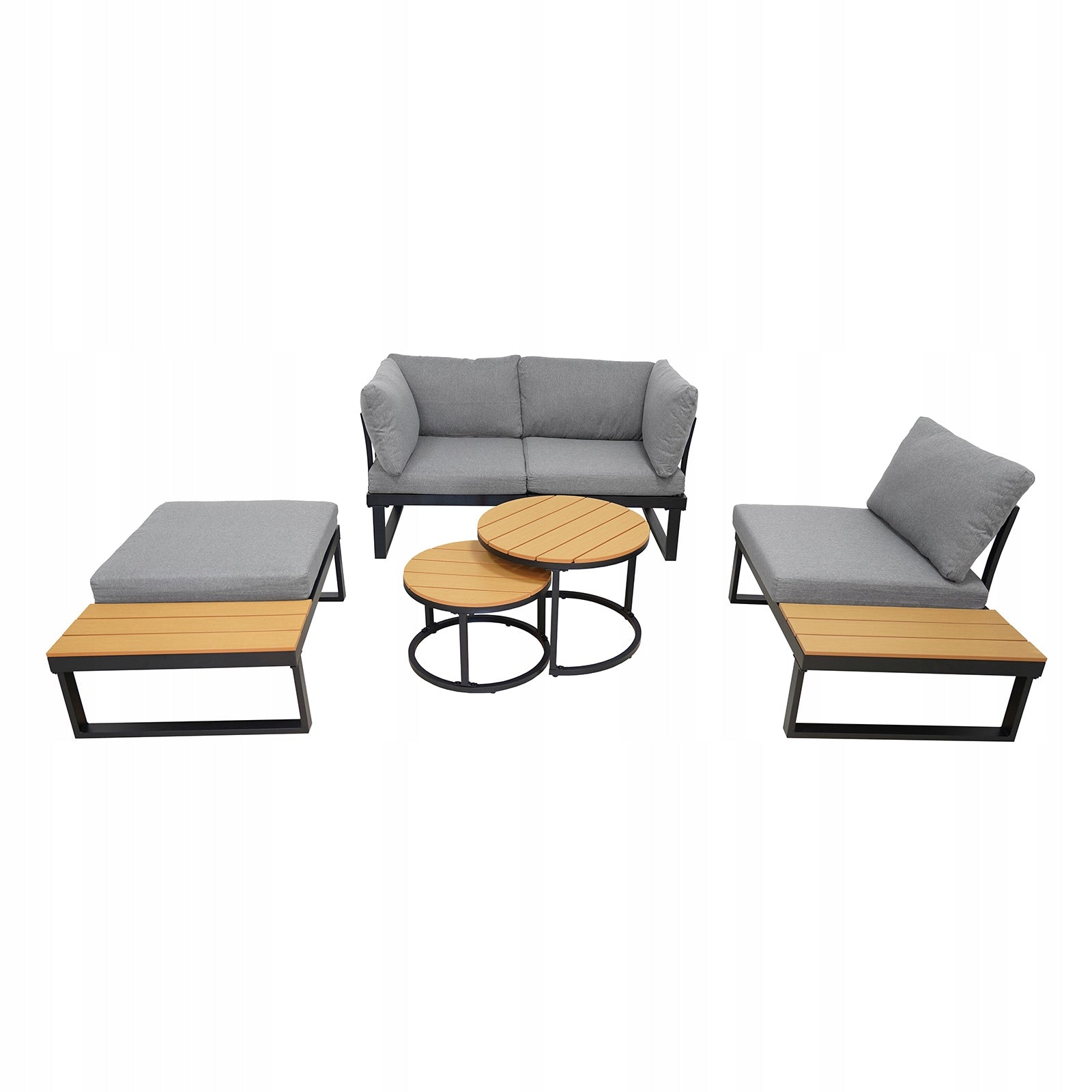 CORNER GARDEN FURNITURE SET FOR TERRACE TOLA Color gray