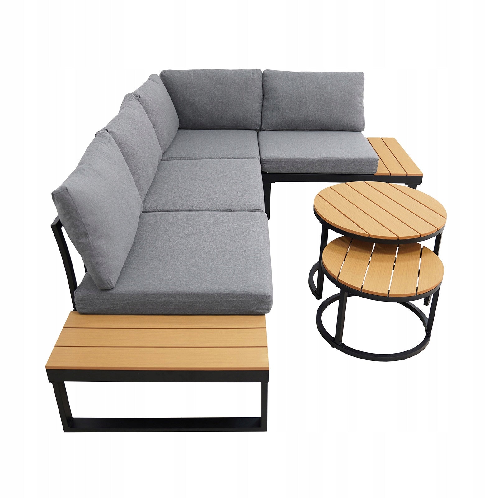 CORNER GARDEN FURNITURE SET FOR TERRACE TOLA Manufacturer code TOLA SZARY