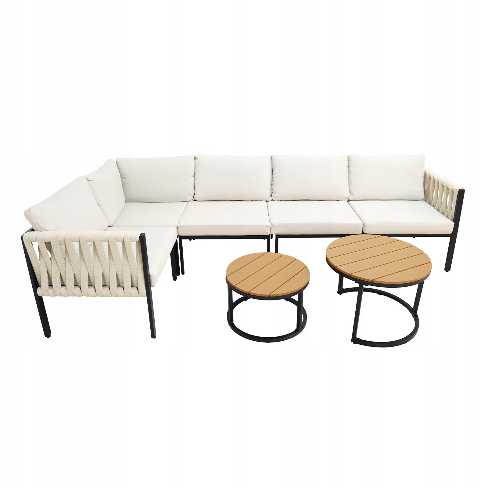 CORNER GARDEN FURNITURE SET GARDEN FURNITURE RODOS BEIGE Main material other