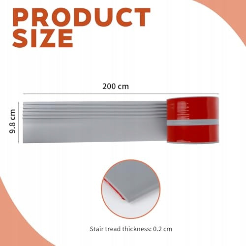 CORNER PROFILE SELF-ADHESIVE NON-SLIP FOR STAIRS 2 M RUBBER METAL Manufacturer code Bez marki