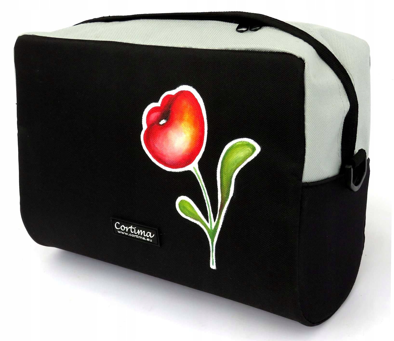 CORTIMA BICYCLE BAG BICYCLE POUCH FOR HANDLEBAR 'CLICK' hand painted