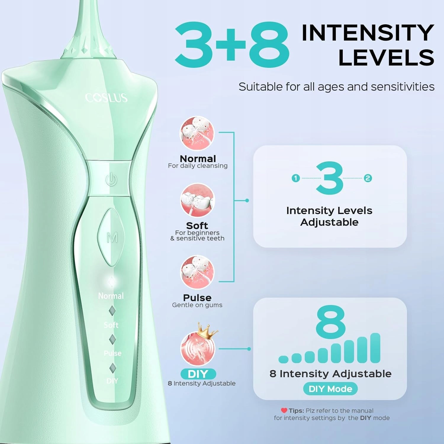 COSLUS C30 (FC5360) Tooth Irrigator 300ml 4 Modes Seledin Packaging status original