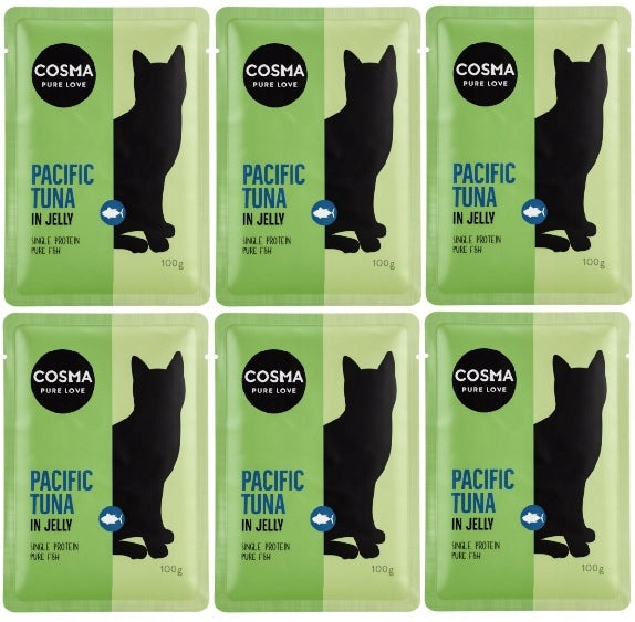 COSMA Original wet food Pacific Tuna 1x100g for CATS. Brand Cosma