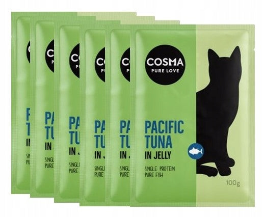 COSMA Original wet food Pacific Tuna 1x100g for CATS. Manufacturer code 4062911008373
