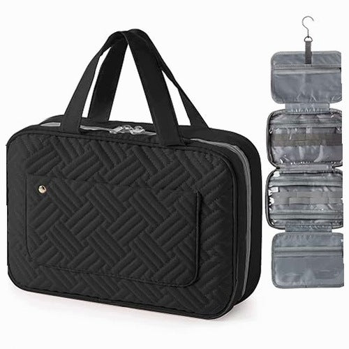 COSMETIC BAG HANGING FOLDING FLANNEL TRAVEL ORGANIZER FOR WOMEN