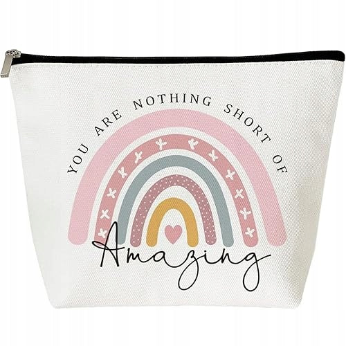 COSMETIC BAG WOMEN'S COTTON ZIPPER GIFT FOR WOMAN