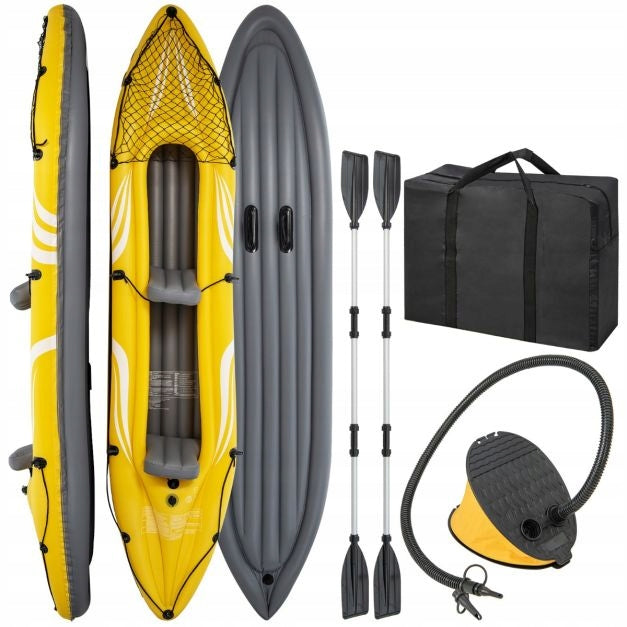 COSTWAY Inflatable kayak for 2 people 357×80×38 cm load capacity 160 kg