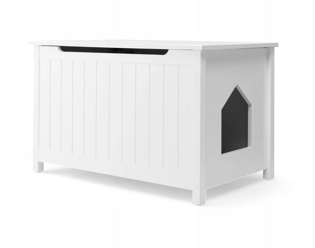 COTTAGE CAT KENNEL LITTER BOX OPENING SOLID 80,5 x 51 x 51 CM WHITE