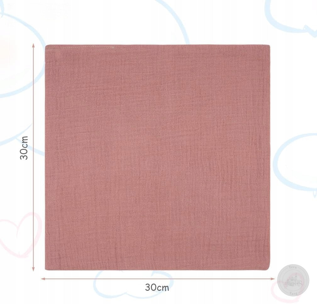 COTTON BABY WASHCLOTHS 6 PCS MUSLIN 30x30 CM SET Packaging status original