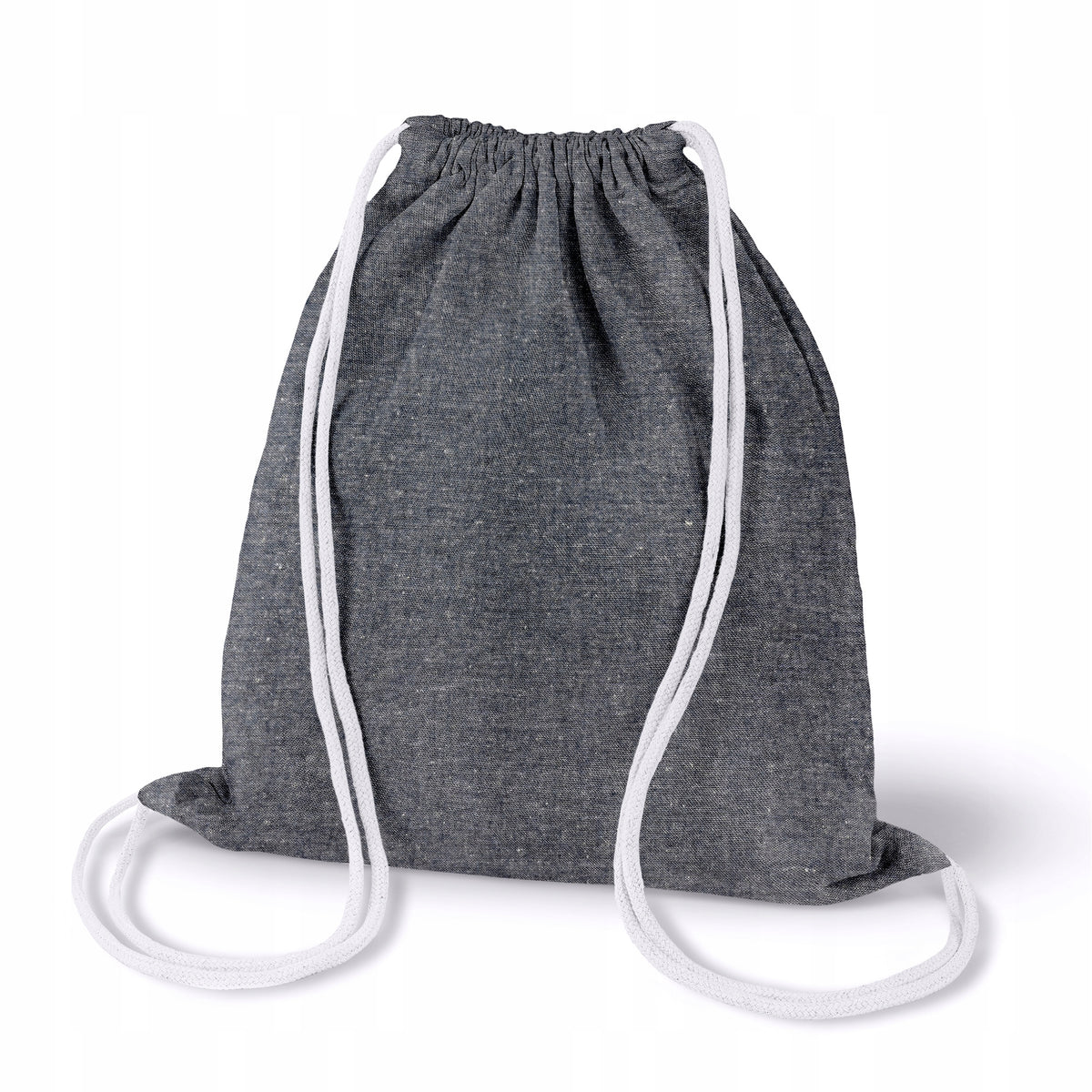 COTTON BACKPACK 34x40 cm GREY MELANGE 220g URBAN SCHOOL HIKING