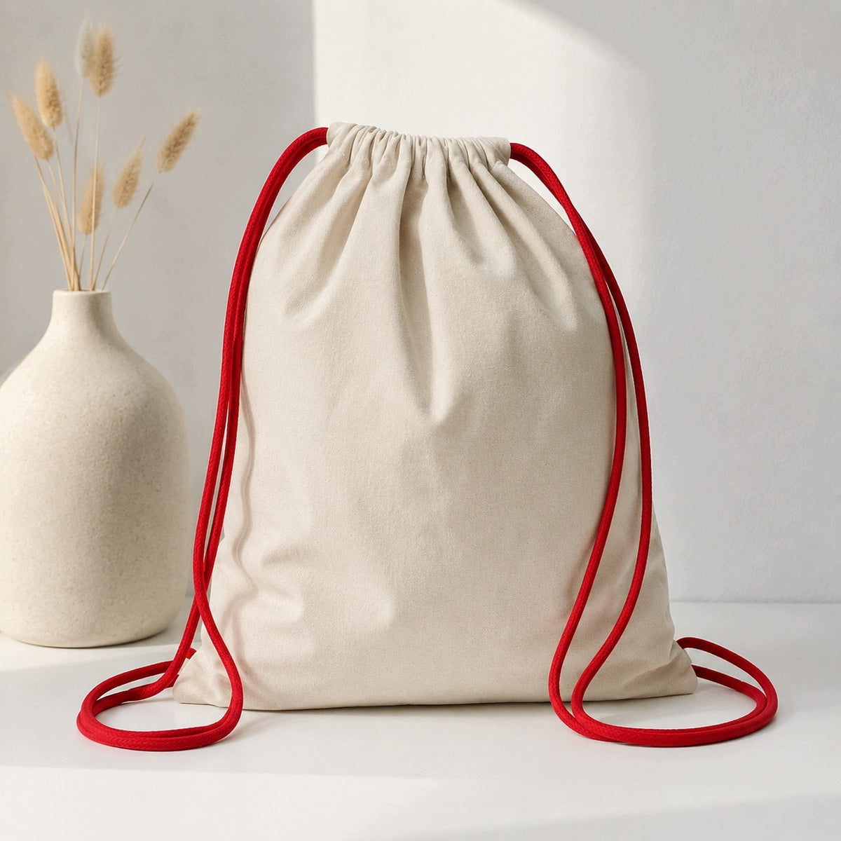 COTTON BACKPACK 37x45 cm ECRU 265g WORKOPLECAK FOR SCHOOL KINDERGARTEN Brand Allbag