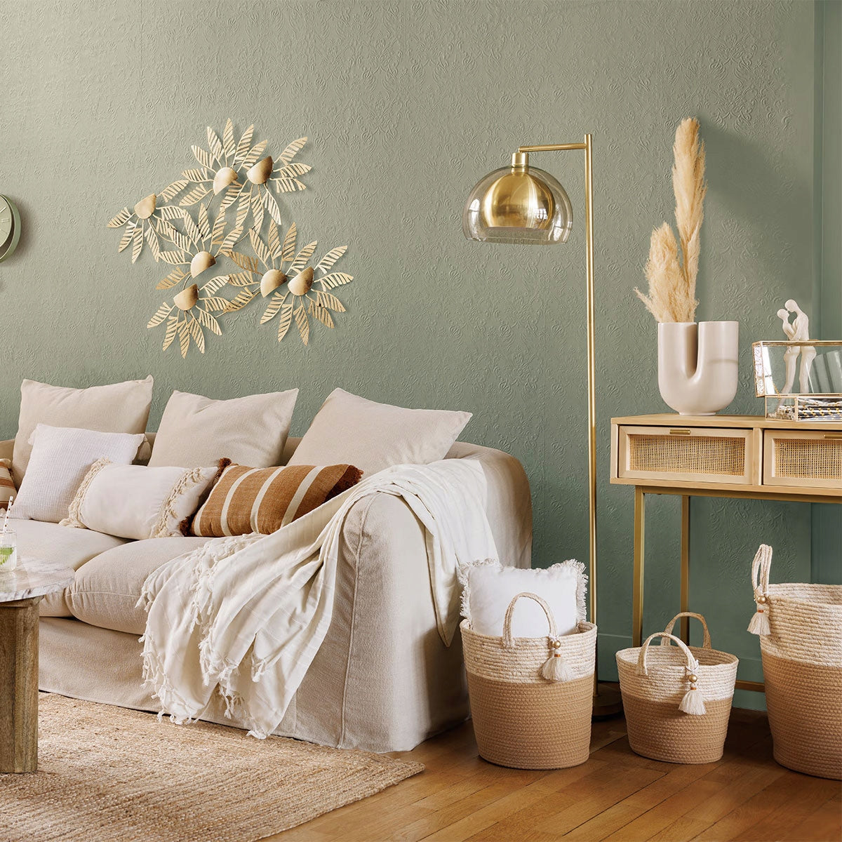 COTTON BEDSPREAD CREAM KAPA 250x230 CM Brand Atmosphera