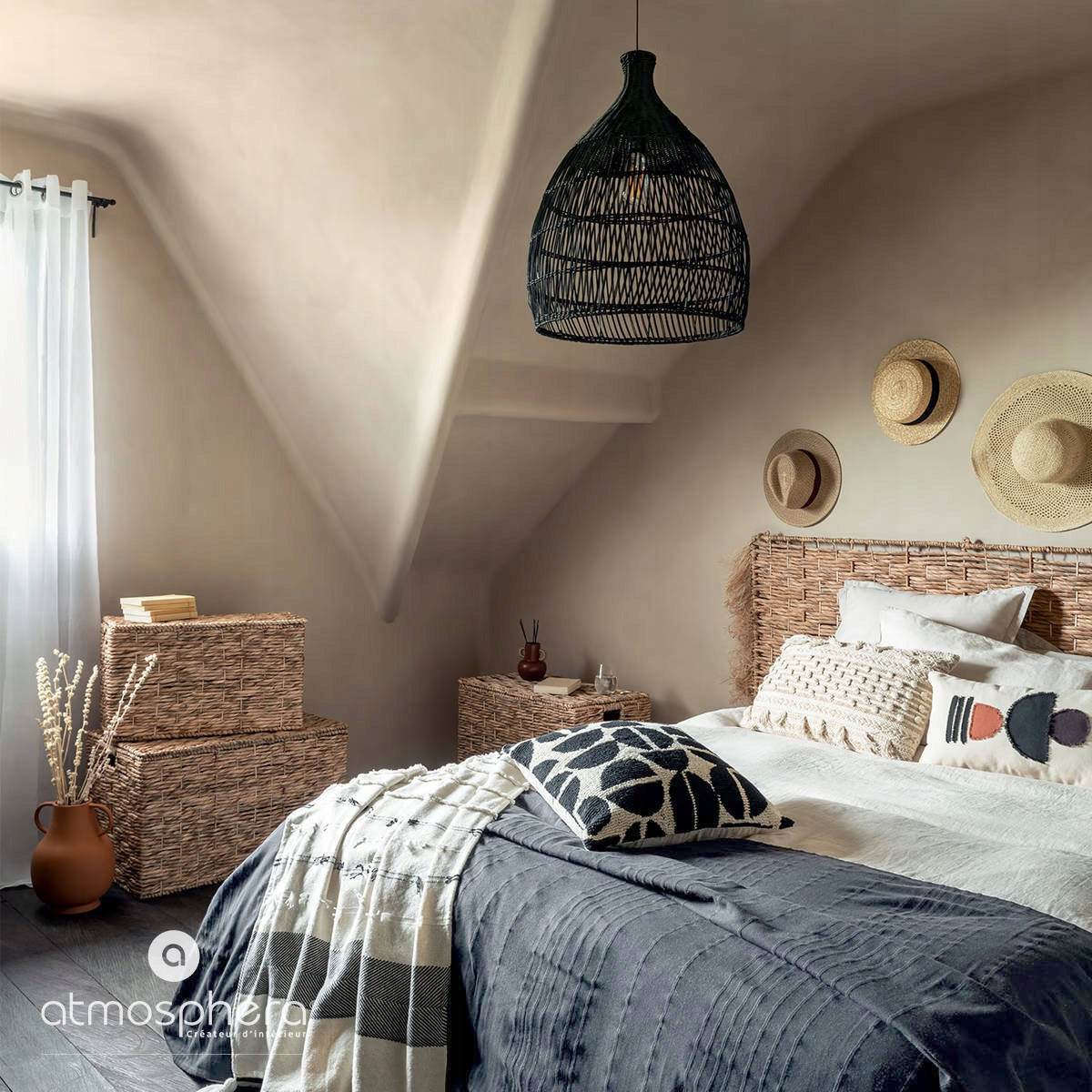 COTTON BEDSPREAD for bed color ANTHRACITE 160x220 Length 220 cm